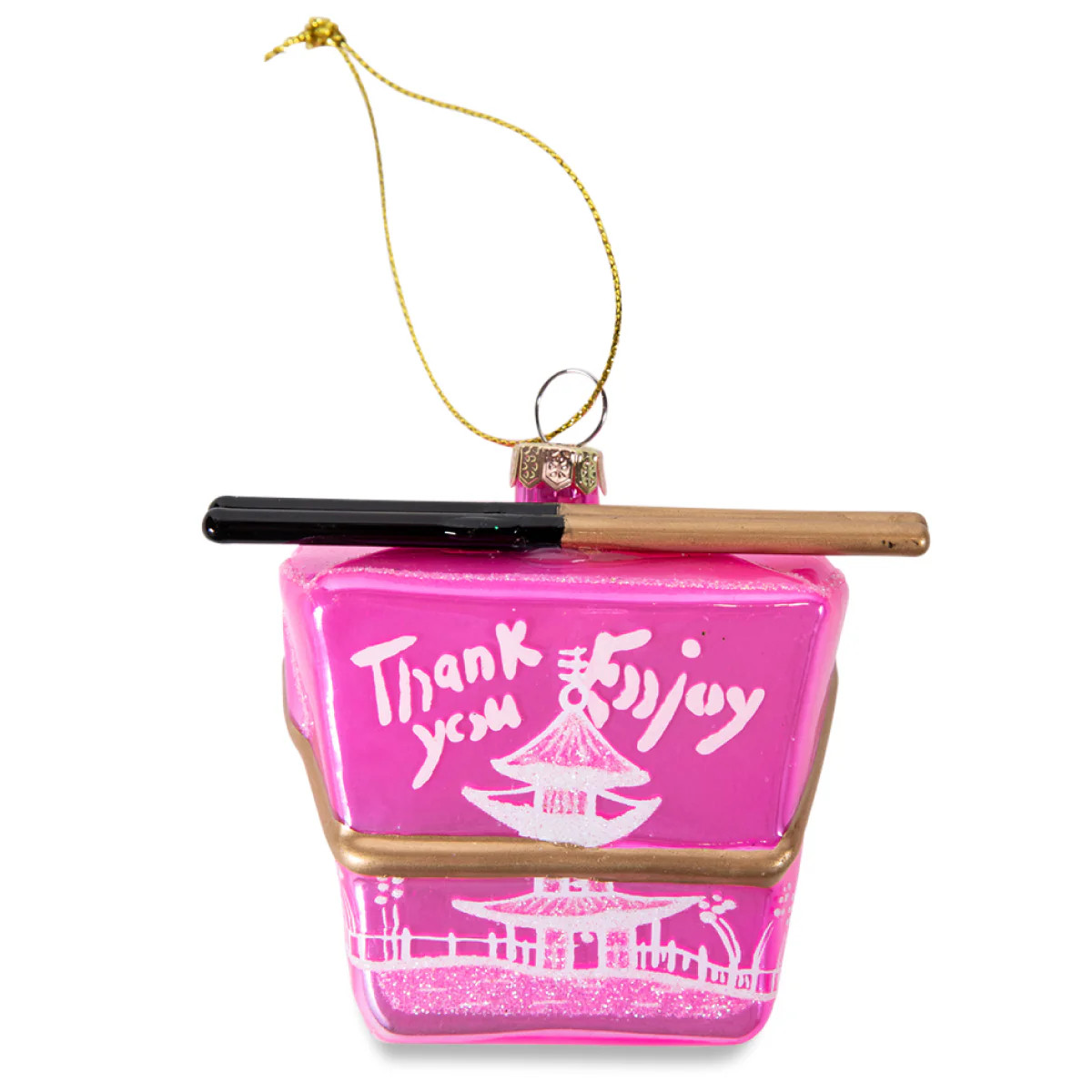Furbish Studio - Chinese Take Out Ornament - Hot Pink | Furbish Studio
