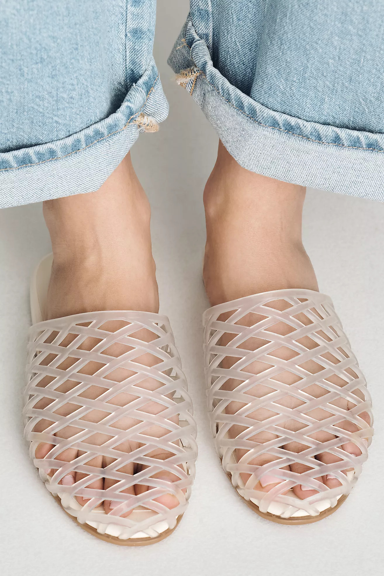 Dolce Vita Gina Woven Jelly Mules | Anthropologie (US)