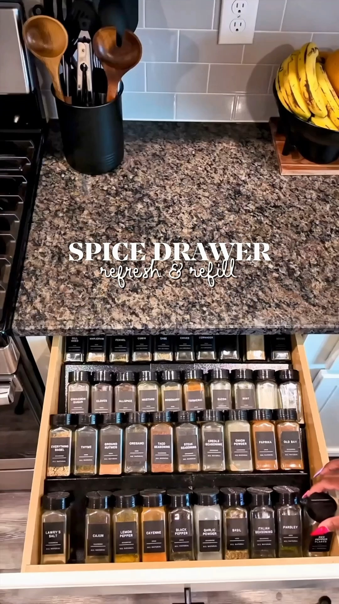 refresh & refill my spice drawer ✨ #organization #storage #kitchenstorage

#LTKfitnessgoals #LTKHome #LTKSaleAlert