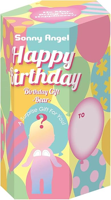 Sonny Angel Birthday Gift Bear 2021 - Original Mini Figure / Edition - 1 Sealed Blind Box, Multic... | Amazon (US)