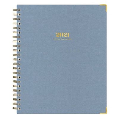 2021 The Everygirl 30 Day Challenge Planner 7" x 9" Weekly/Monthly Wirebound Blue - Blue Sky | Target