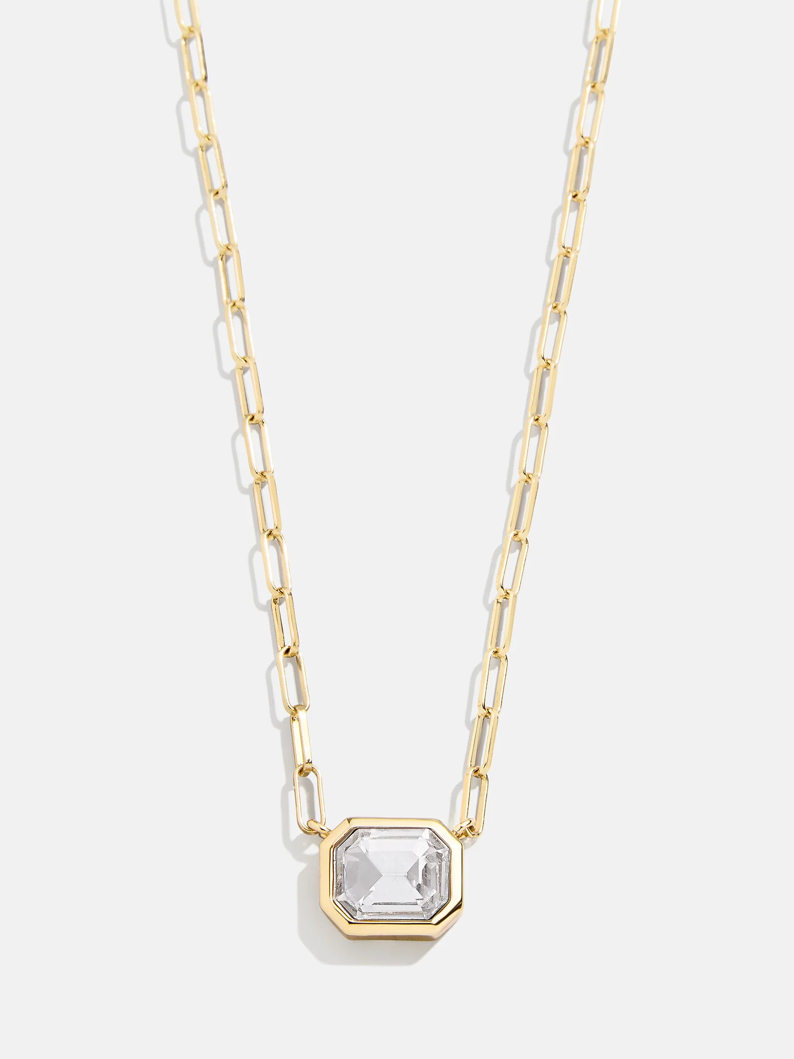 Blythe Gemstone Necklace - Crystal | BaubleBar (US)