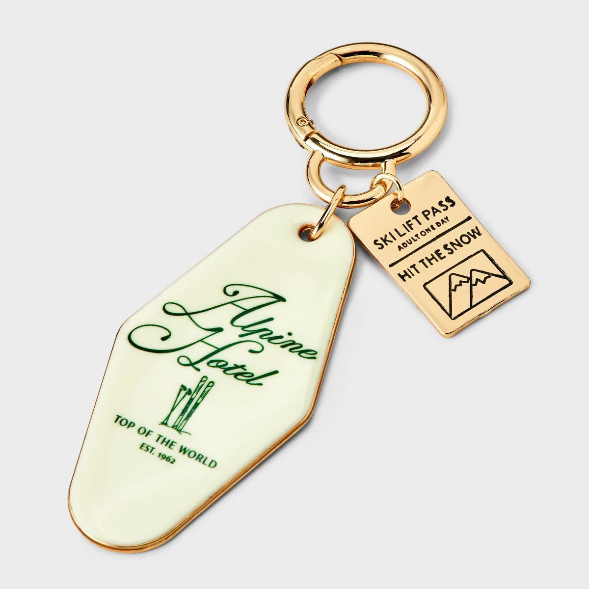 Alpine Hotel Ski Lift Pass Bag Charm - Universal Thread™ White | Target