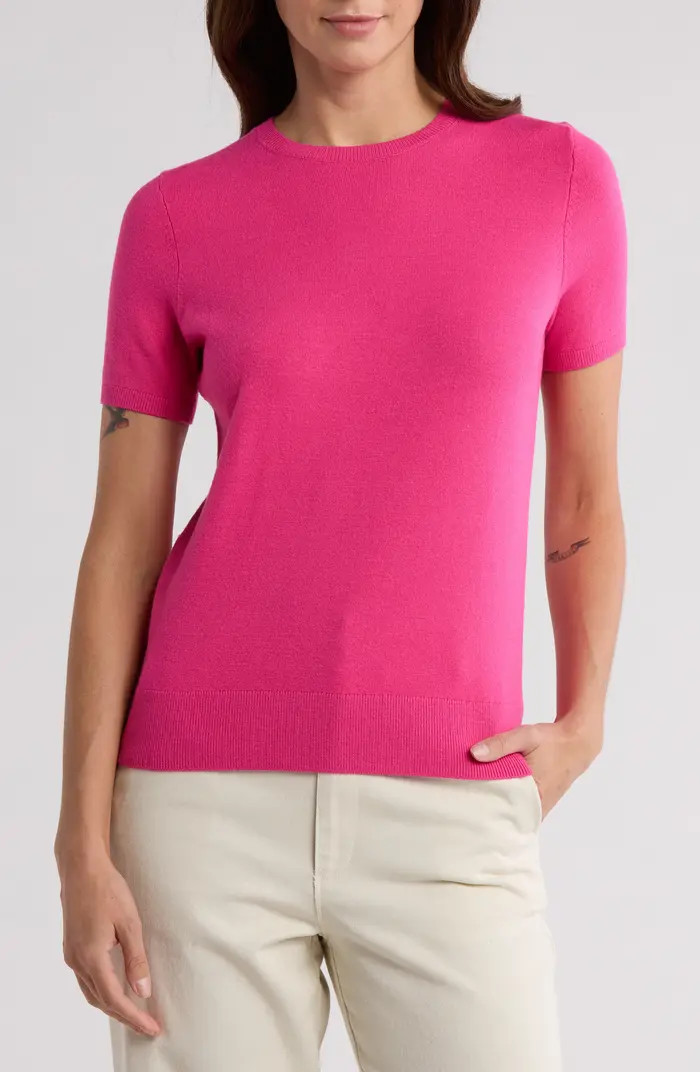 Nordstrom Slim Fit Short Sleeve Sweater | Nordstromrack | Nordstrom Rack