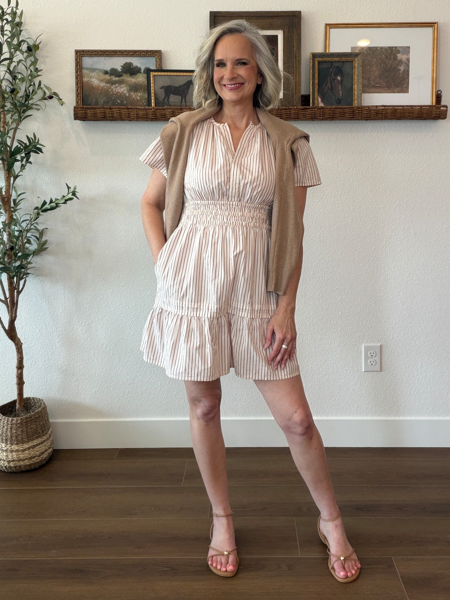 Quince had my fav dresses for summer. 
Wearing a small.

Over 40 fashion/ affordable style / elevated chic / effortless style / spring fashion / summer style / casual chic / style over 50/ 
Amazon sandals

#LTKootd #LTKOver40 #LTKSaleAlert