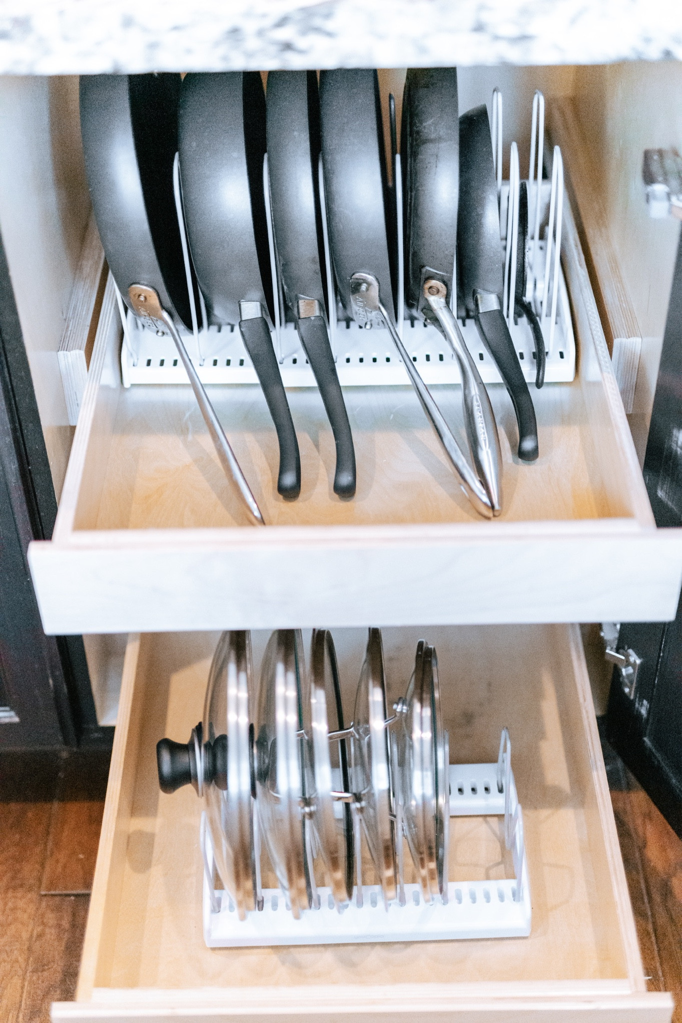 No one likes lifting pans to get to the pan you need at the bottom…this is our favorite solution because it is expandable to fit your drawer AND  adjustable to your pot/pan size! 🙌

#LTKFind #LTKhome #LTKfamily