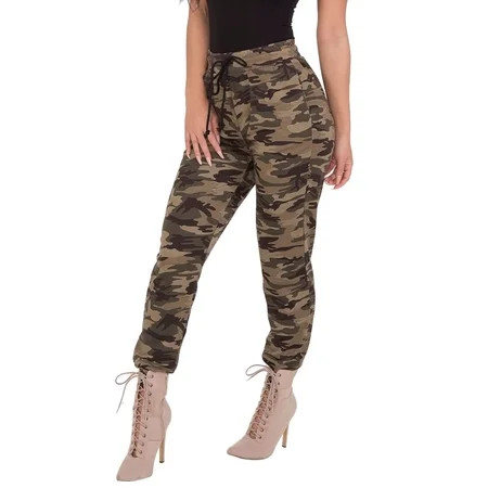 Pgeraug pants for women Camo Pant Lace-Up Slim Tight-Fitting Stretch Pencil Pants sweatpants women G | Walmart (US)
