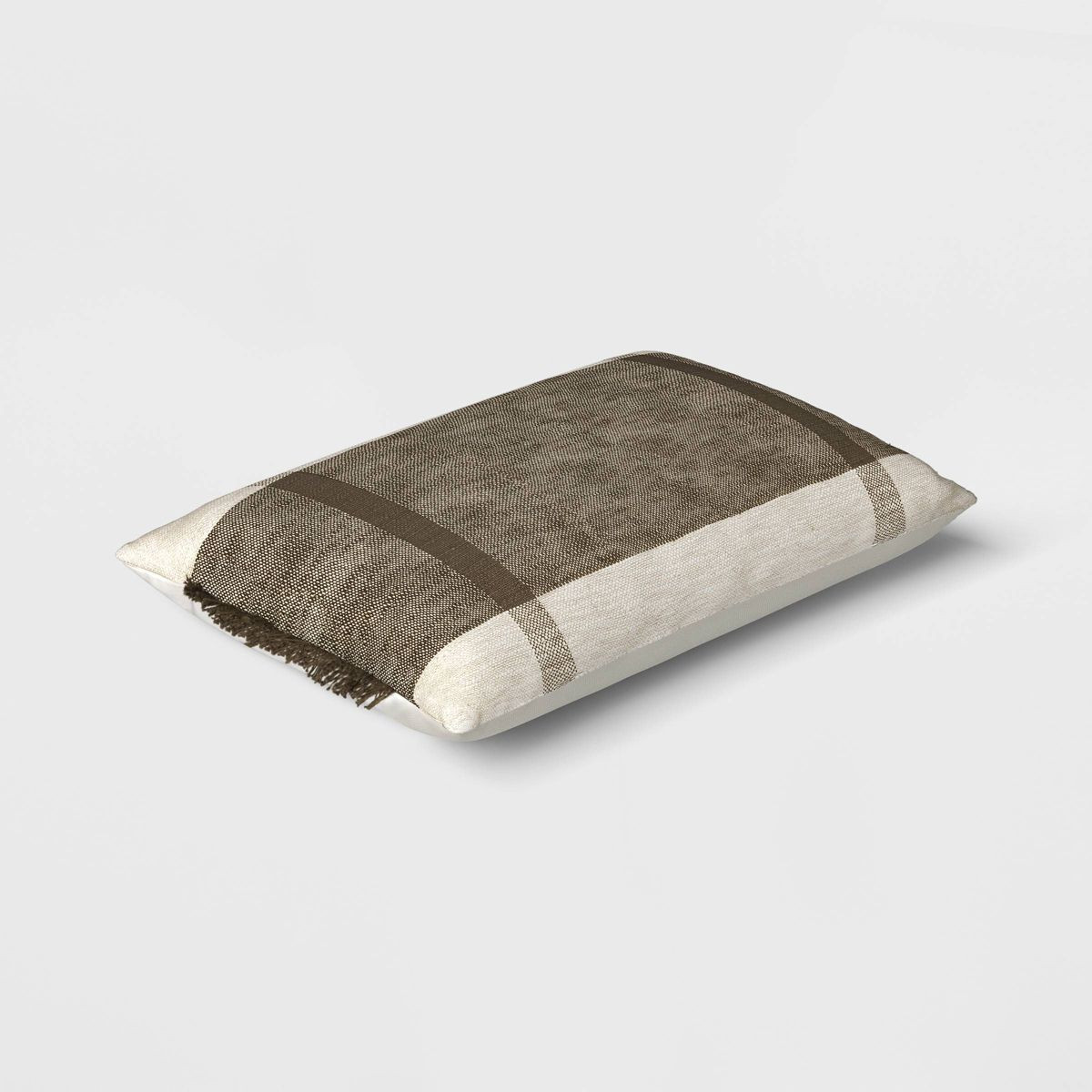 Oversized Textured Woven Cotton Striped Lumbar Throw Pillow - Threshold™ | Target