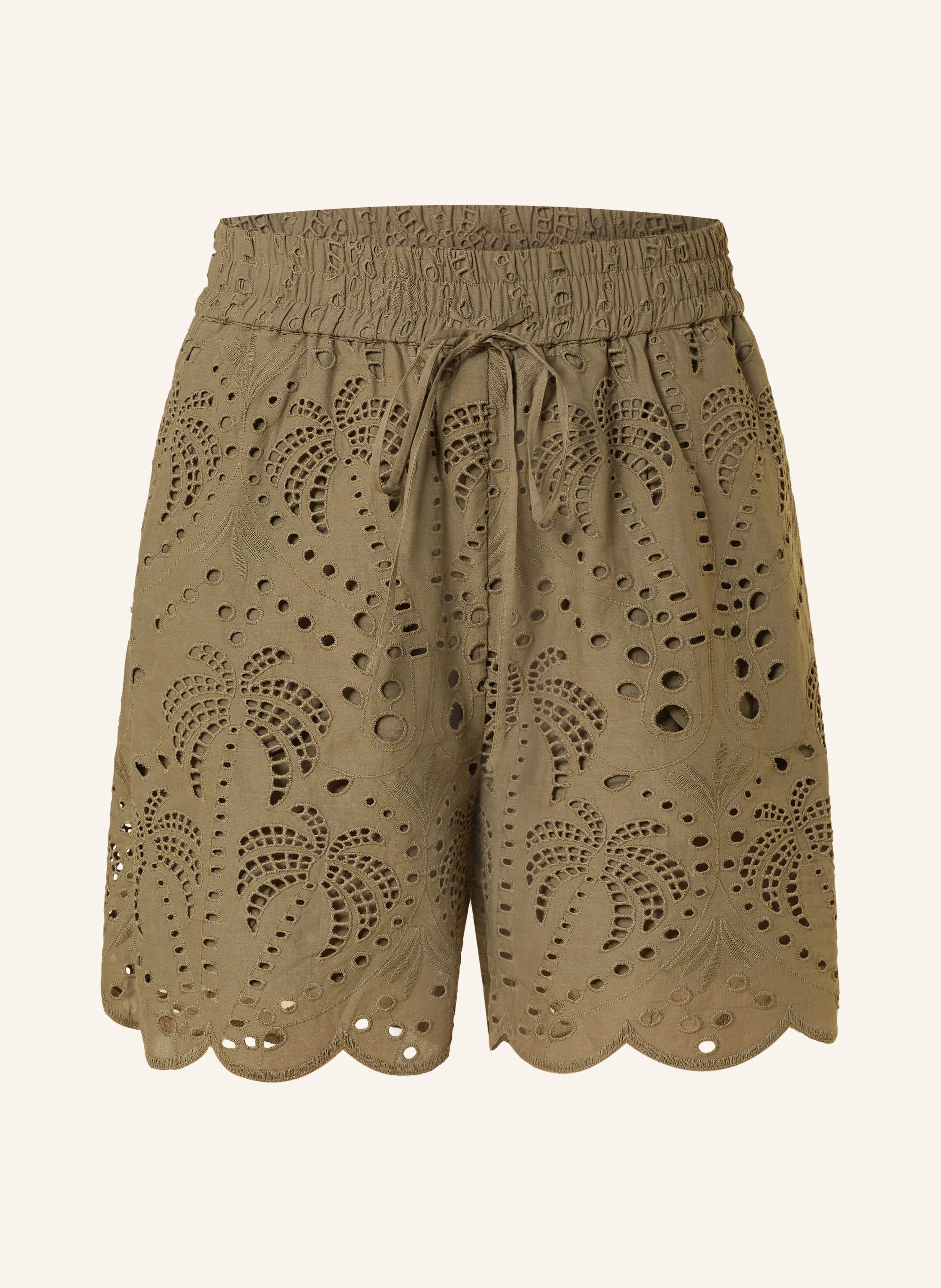 darling harbour Shorts mit Lochstickerei in khaki | Breuninger (DACH)