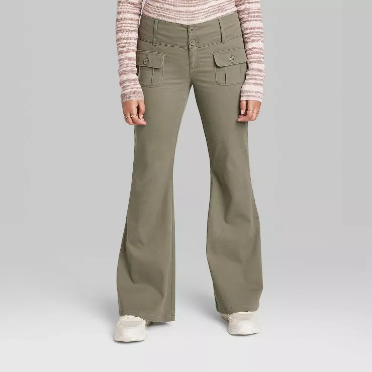 Women's Low-Rise Flare Chino Pants … curated on LTK
