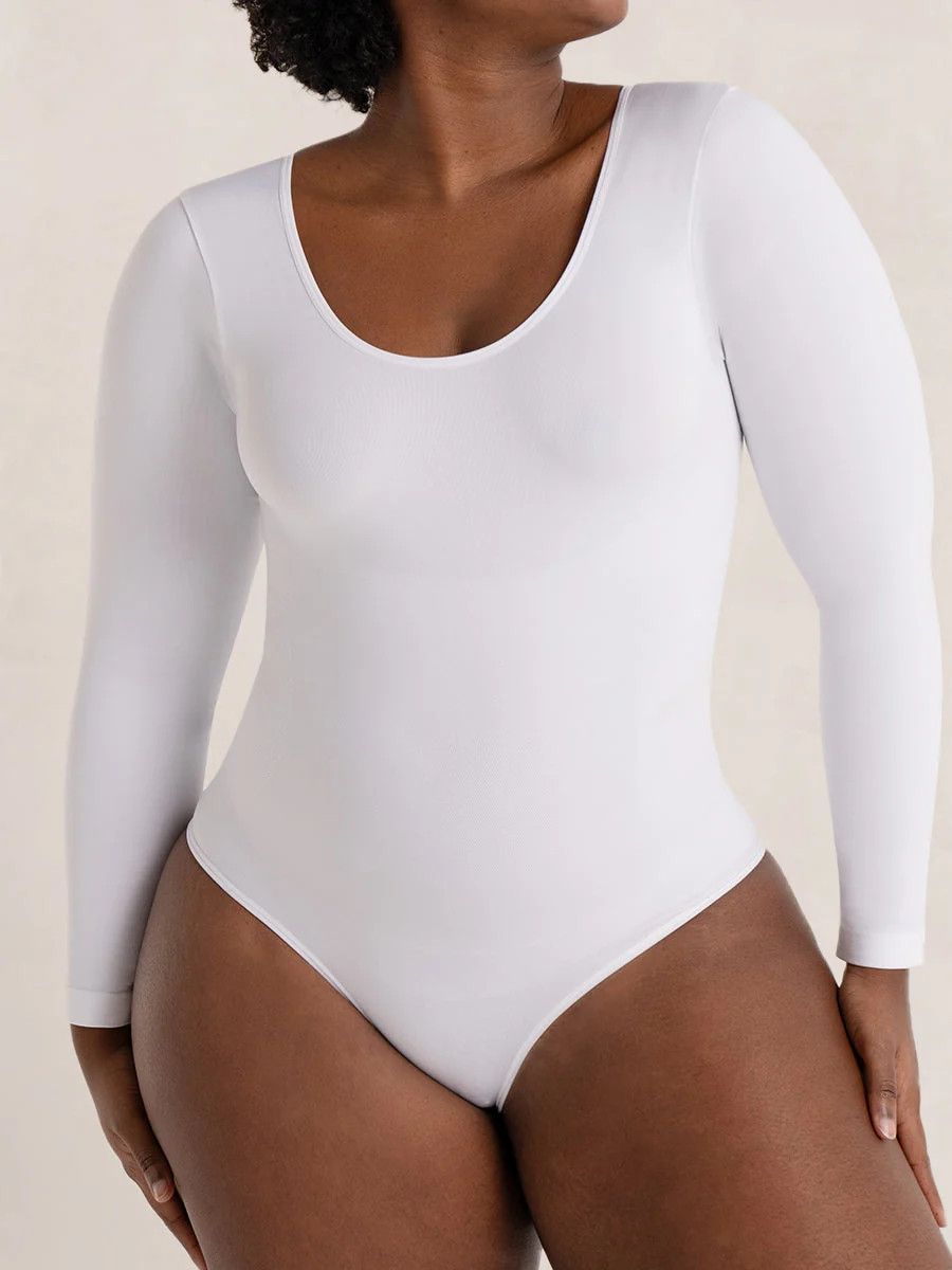 Shapermint Essentials All Day Every Day Long Sleeve Bodysuit | Shapermint