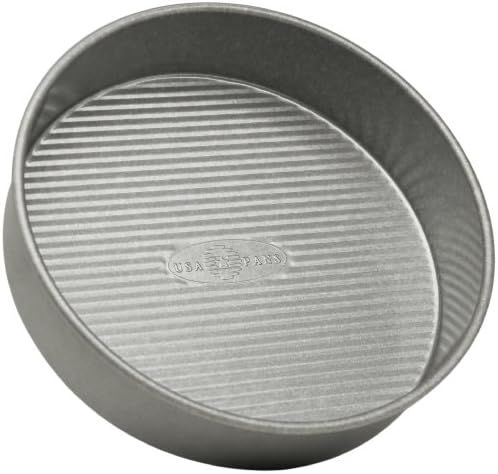 USA Pan Bakeware Round Cake Pan, 9 inch, Nonstick & Quick Release Coating, 9-Inch,Aluminized Steel | Amazon (US)