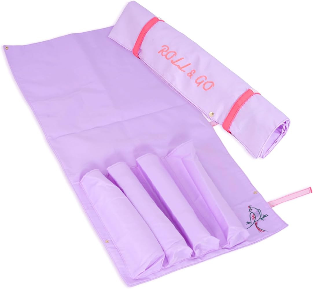 FUYIHGL® Mahjong Rack Storage Bag Only | Purple: Roll-Up Canvas Sleeve Fits 4 Mahj Racks with Pu... | Amazon (US)