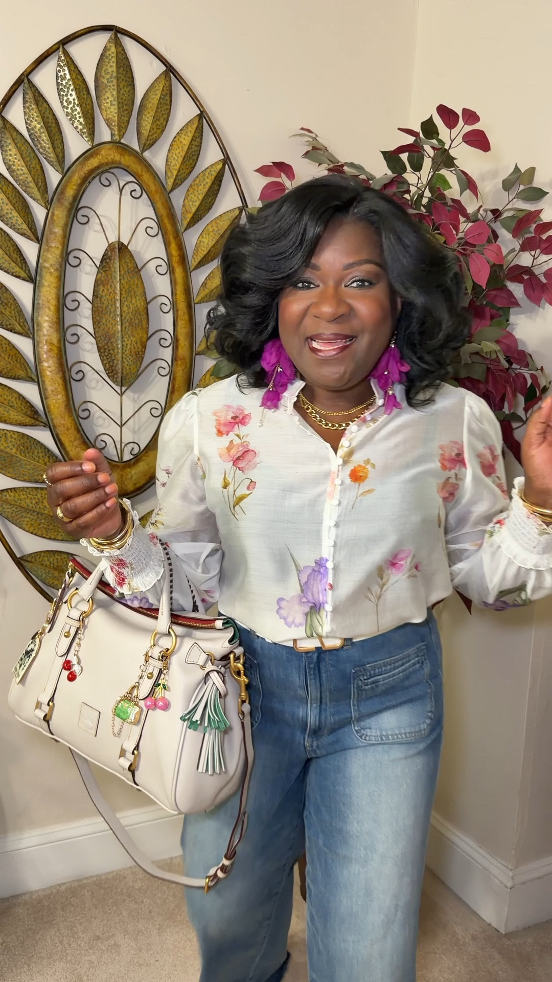 Spring OOTD, The blouse is from Marshall’s and is sold out but I linked other options. 

#LTKdayinmylife #LTKootd #LTKmorningroutine