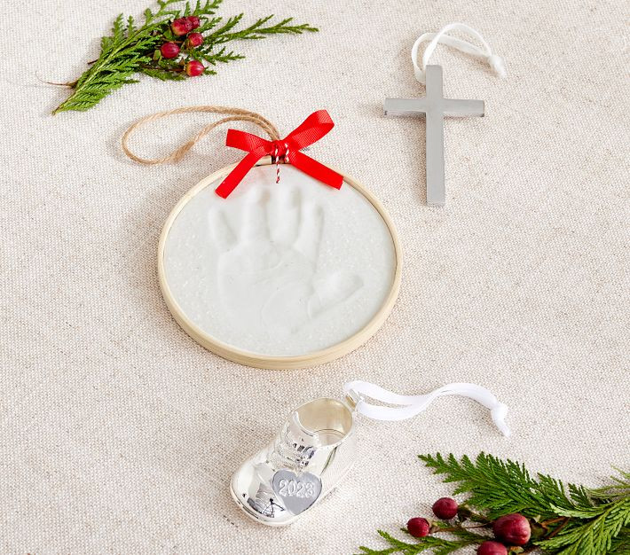 Baby's First Christmas Handprint Ornament Kit | Pottery Barn Kids