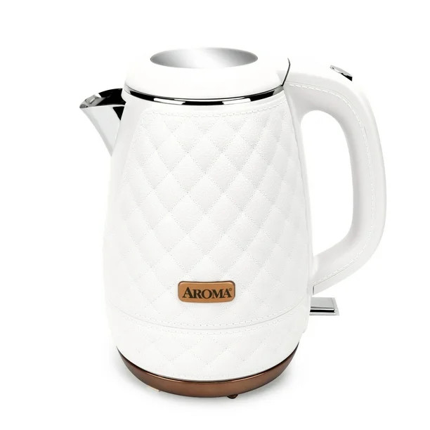AROMA Professional 1.5L / 6-Cup Stainless Steel Quilted Electric Kettle,  Cool-Touch Handle, Blac... | Walmart (US)