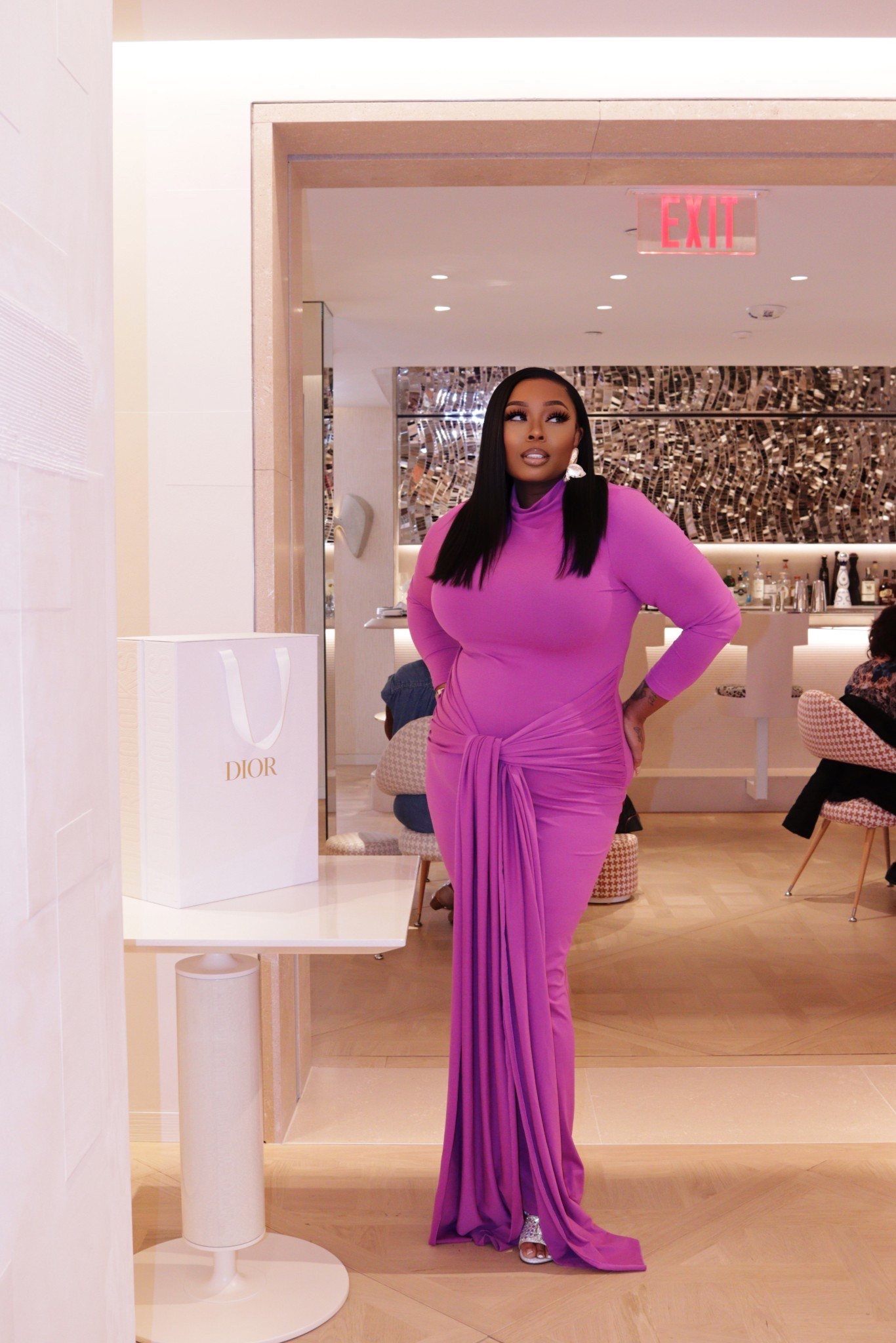 Long purple tie front dress 

#LTKSpringSale #LTKPlusSize #LTKOver40