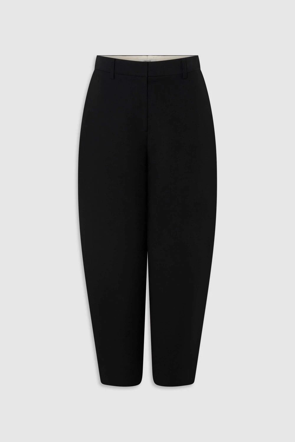 Tailored Barrel Leg Trousers Black | Oroton