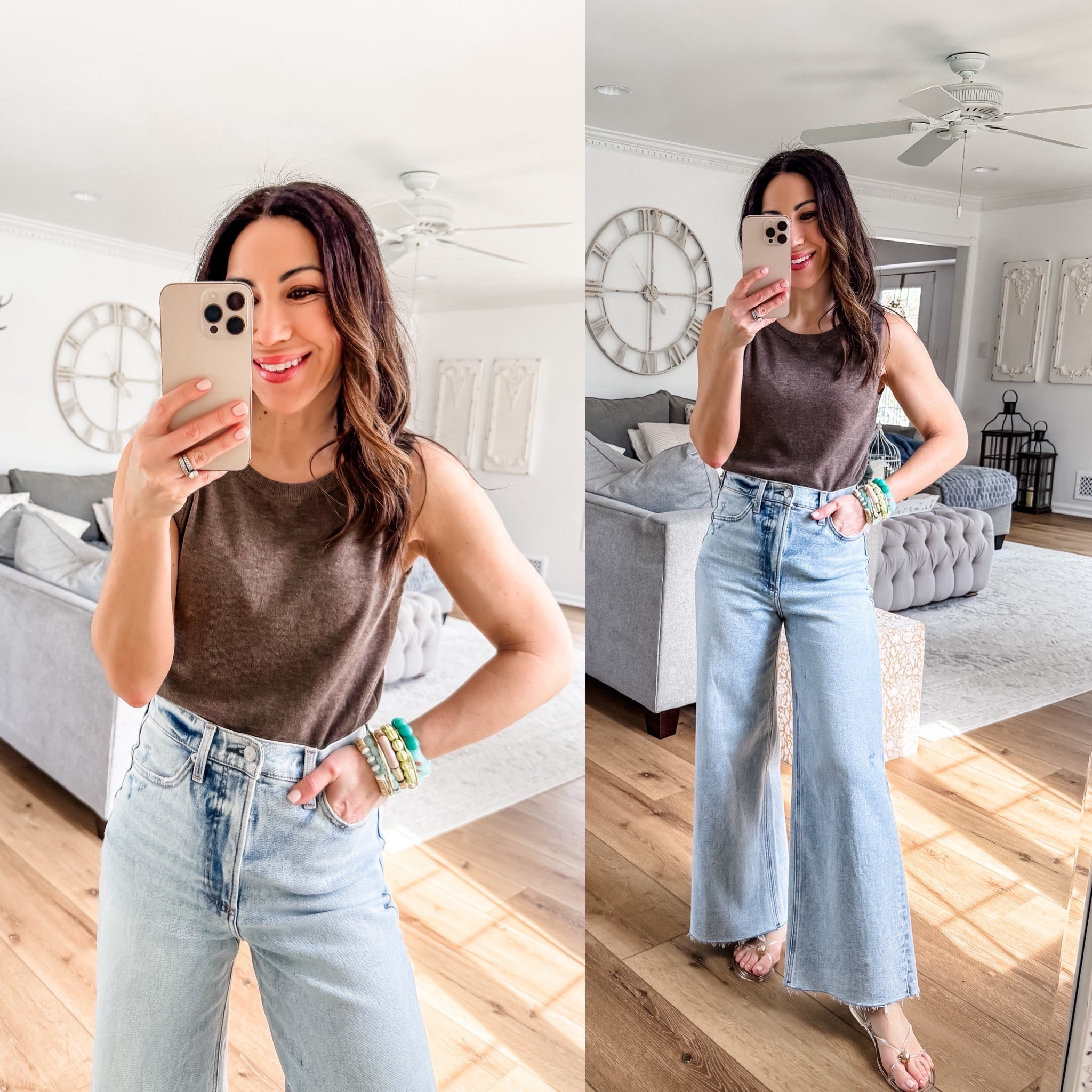 Tank small code SWEATER10C. Jeans 26 code SPRING20. Jewelry code HOUSEOFLEO20. Sandals tts 



#LTKOver40 #LTKSaleAlert #LTKPetite