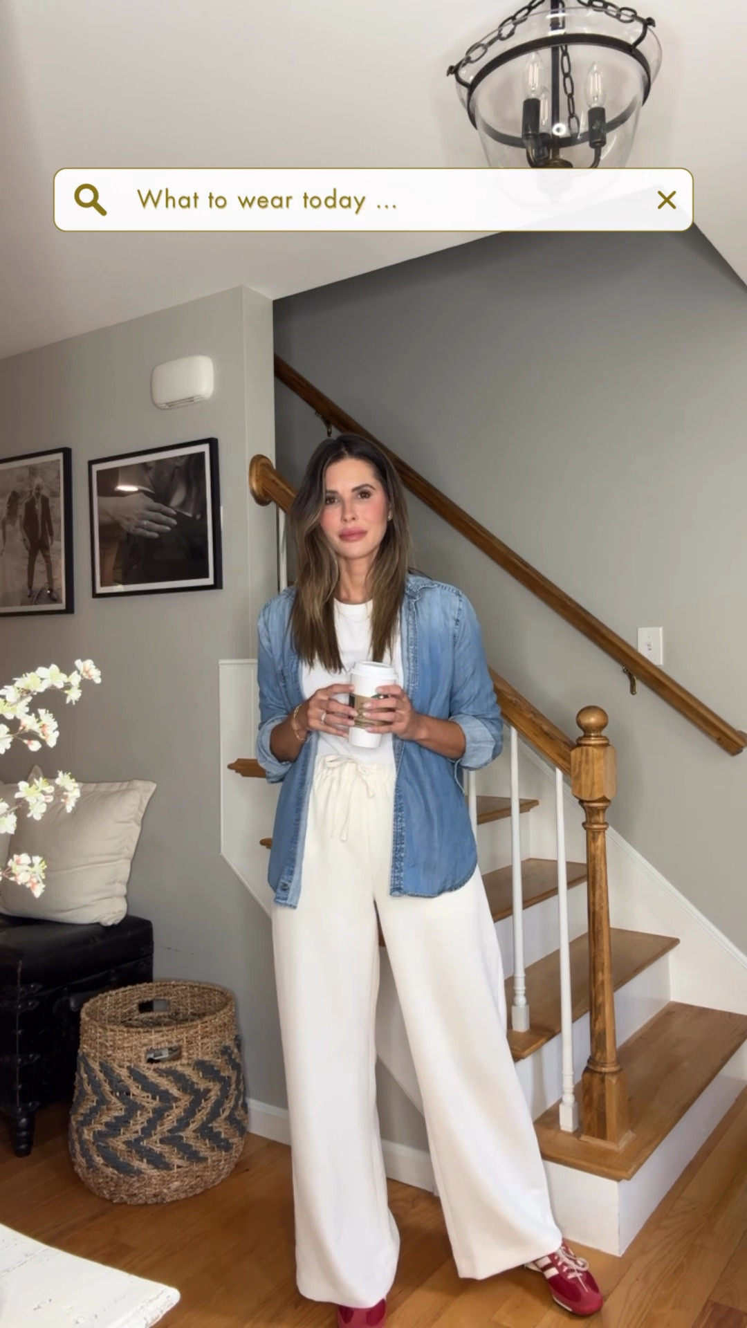 What to wear today 


Aritzia lodge crepette pants 
Oversized denim button down 
White tee
Red Adidas 

#LTKStyleTip #LTKFindsUnder100 #LTKFindsUnder50