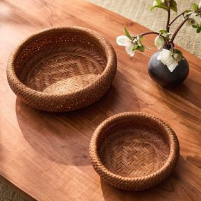 Bamboo Decorative Bowls | West Elm (US)