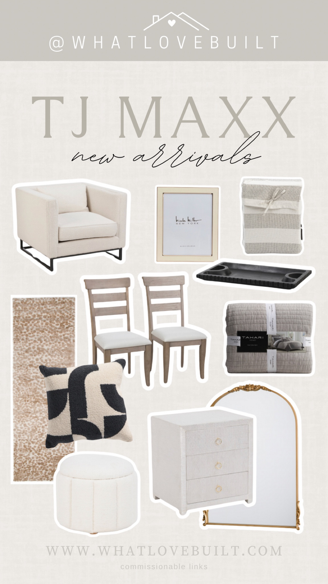 TJ Maxx Home New Arrivals! 

#home #tjmaxx #homedecor #homedesign #furniture #bedroom #design #chair #mirror #rug #arearug #pillow #ottoman #livingroom 

#LTKFindsUnder100 #LTKStyleTip #LTKHome