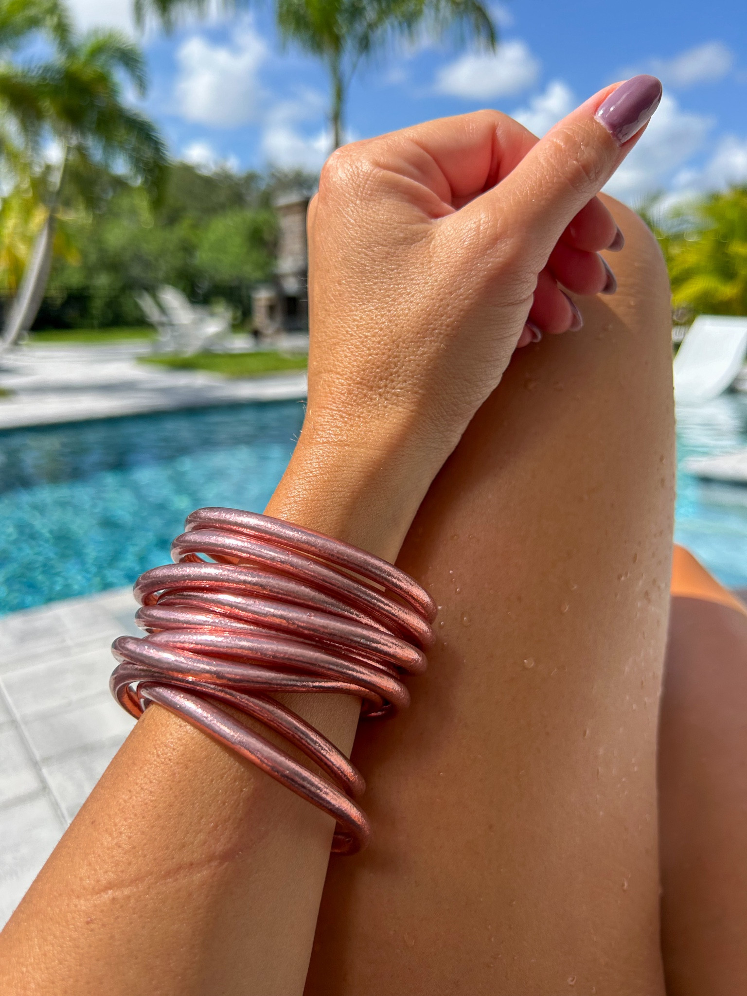 Transform your everyday routines into mindful rituals with @BuDhaGirl All Weather Bangles 

#budhagirl#budhagirlbangles#allweatherbangles#mindfulglamour 

#LTKSwim #LTKOver40
