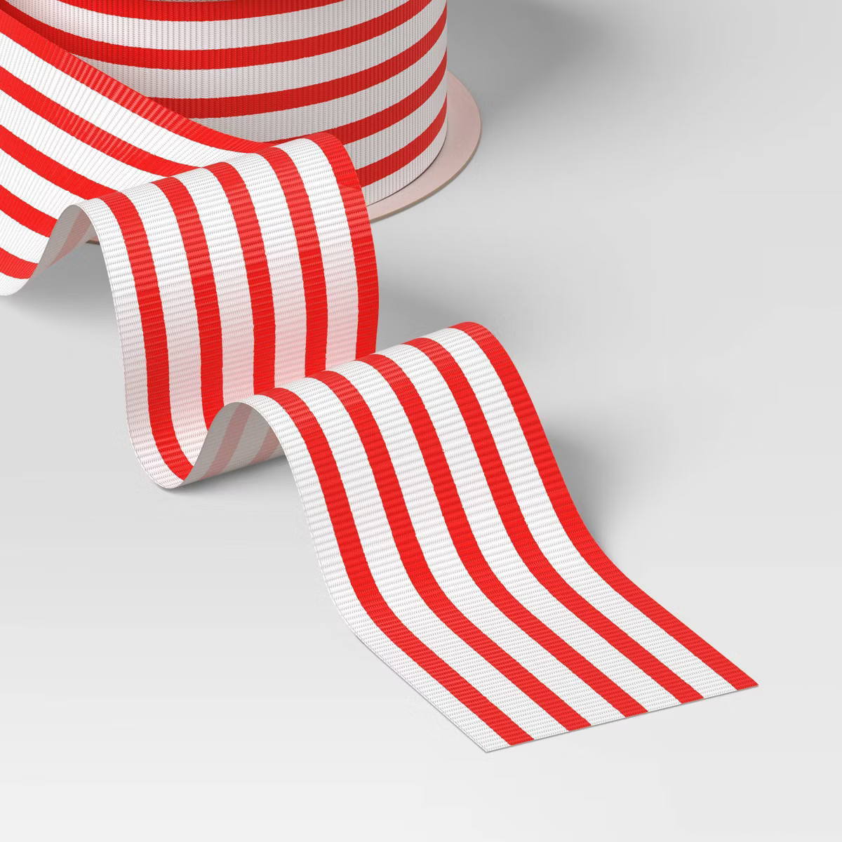15' Christmas Nostalgic Noel Premium Ribbon Red and White Stripes - Wondershop™ | Target
