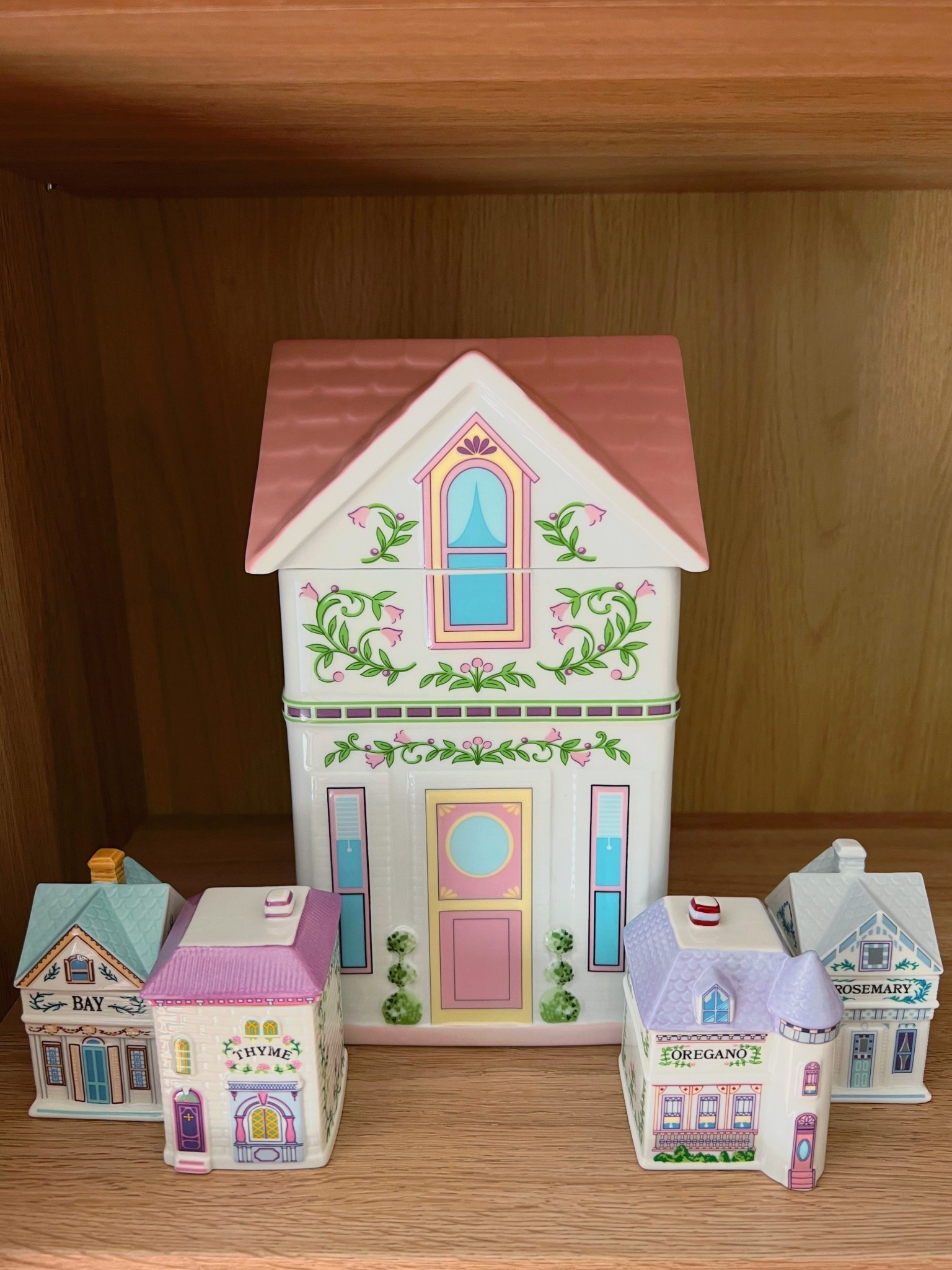 Lenox Spice Jar Set for spring decor on display 