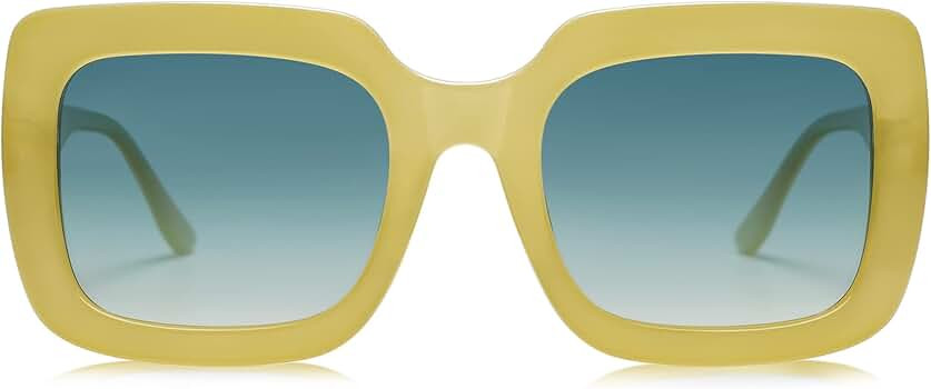 SOJOS Retro Nude Square Polarized Sunglasses for Women Trendy 90s Rectangle Sun Glasses UV400 Sha... | Amazon (US)