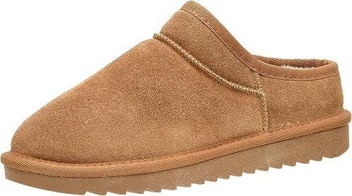 CUSHIONAIRE Women's Hilo Faux Shearling Genuine Suede Cozy Mule Slippers +Memory Foam | Amazon (US)