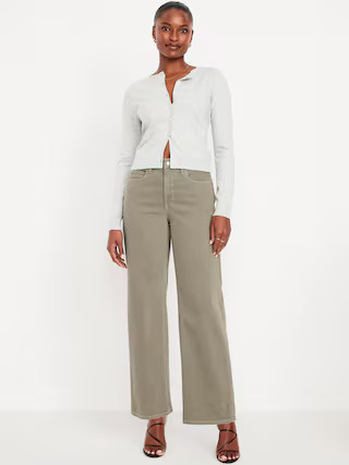 Curvy Extra High-Waisted Wide-Leg Jeans | Old Navy (US)