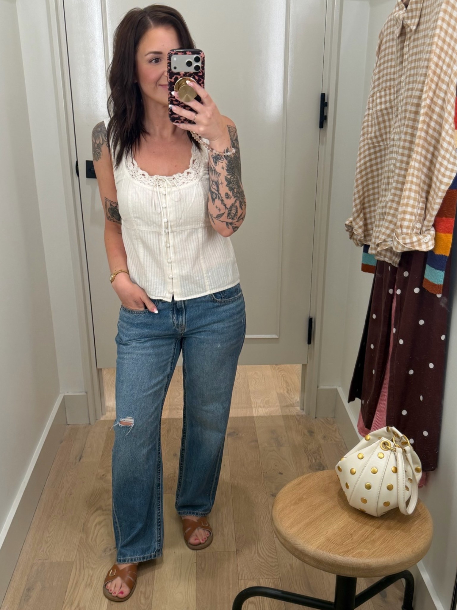 American eagle outfit!
Top size small

These jeans! They fit SO good
Size 2 short

#LTKPetite