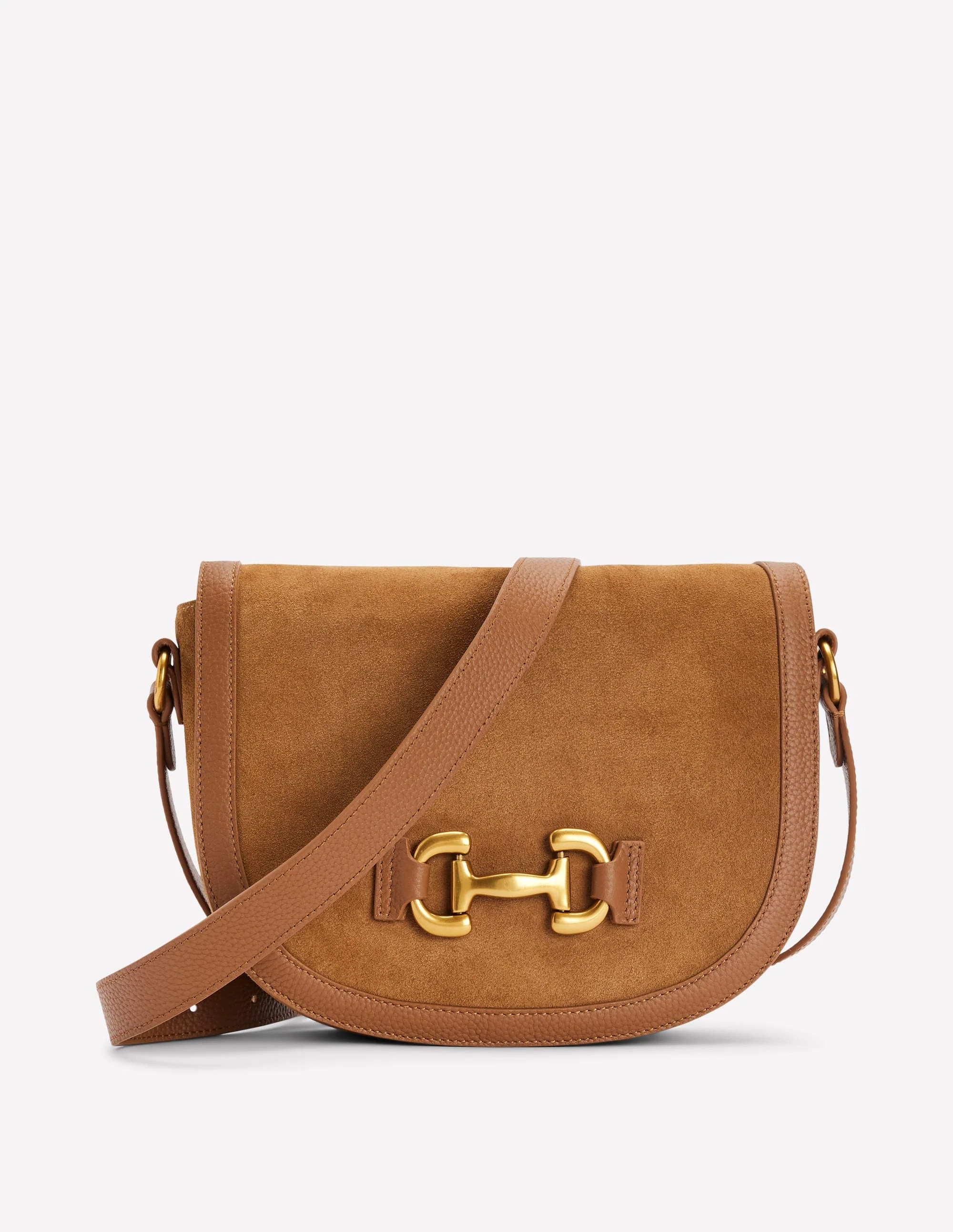Iris Snaffle Leather Satchel-Tan | Boden (US)