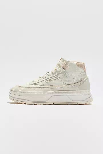 Reebok Club C Geo Mid Suede Sneaker | Urban Outfitters (US and RoW)
