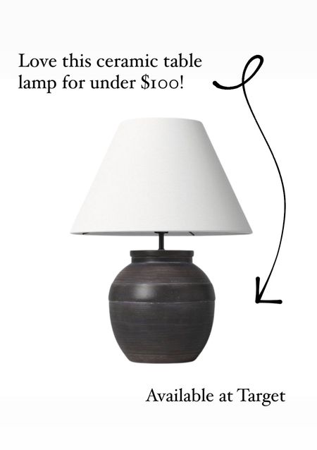 Ceramic table lamp under $100 at Target! 👏🏻

#homedecor #lamp #lighting

#LTKHome #LTKFindsUnder100 #LTKSaleAlert