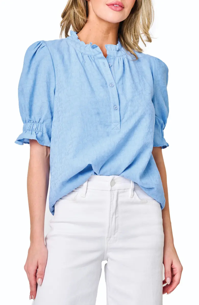 Dianthus Jacquard Henley Top | Nordstrom