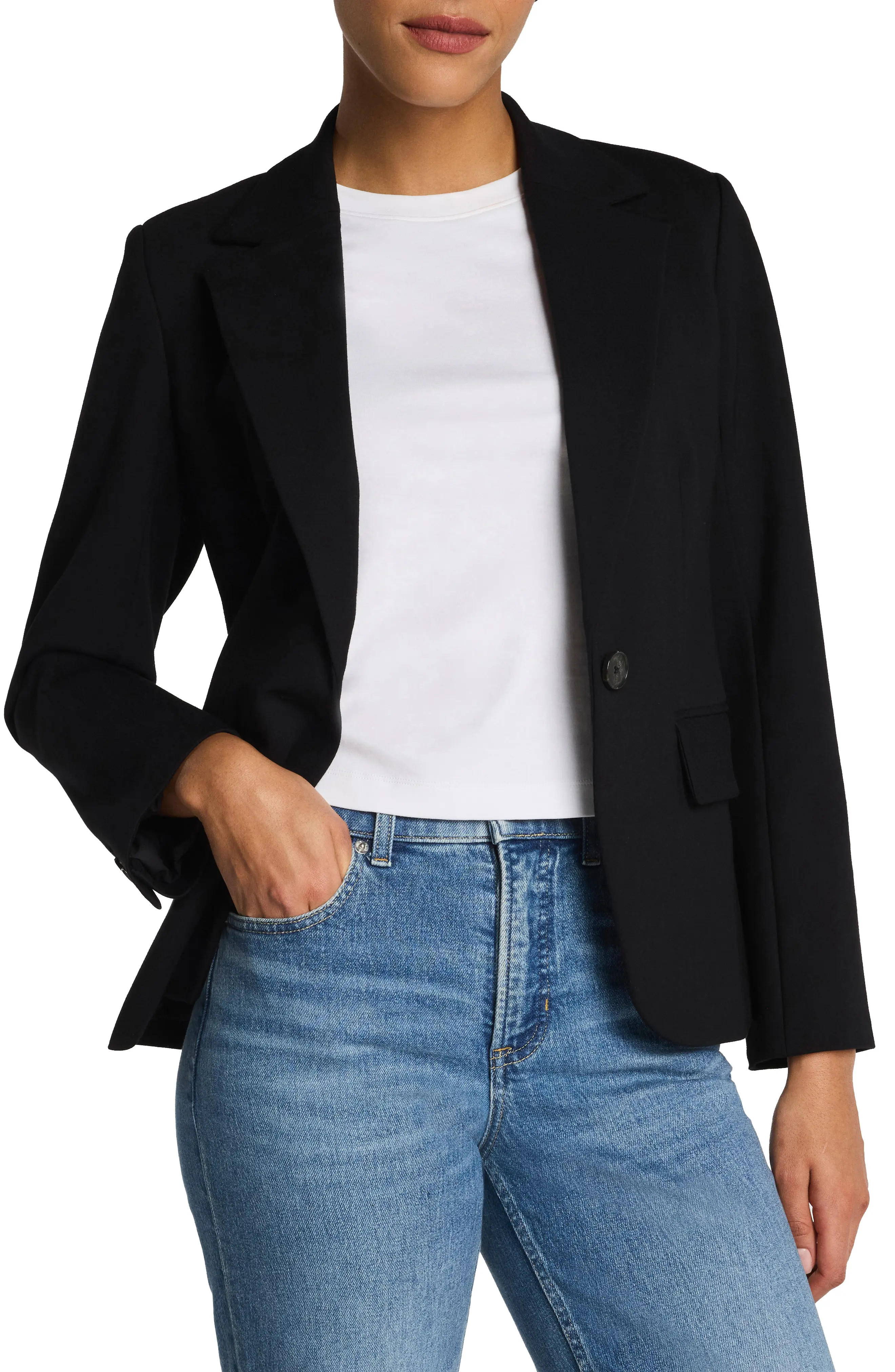 Stretch Ponte Blazer (Women) | Nordstrom | Nordstrom