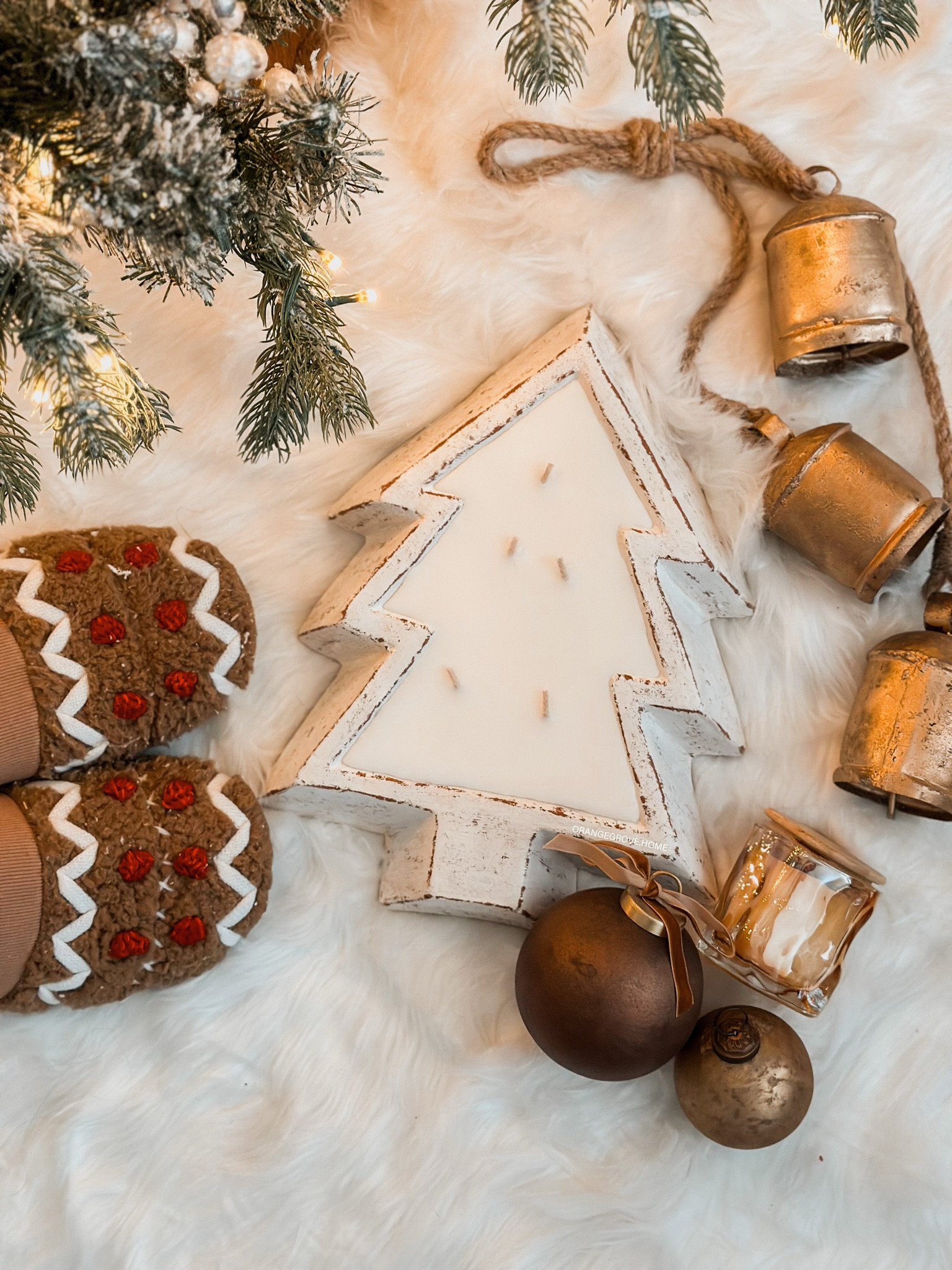 Christmas gingerbread slippers , bells & ornaments! 

#LTKHome #LTKHoliday #LTKSeasonal