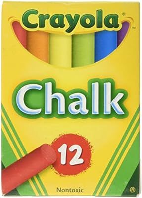 Crayola Chalk, Assorted Colors, 3 X 12 Sticks Per Box (36 Chalks) | Amazon (US)