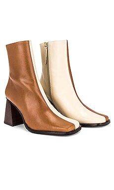 ALOHAS South Bicolor Boot in Camel & Beige from Revolve.com | Revolve Clothing (Global)