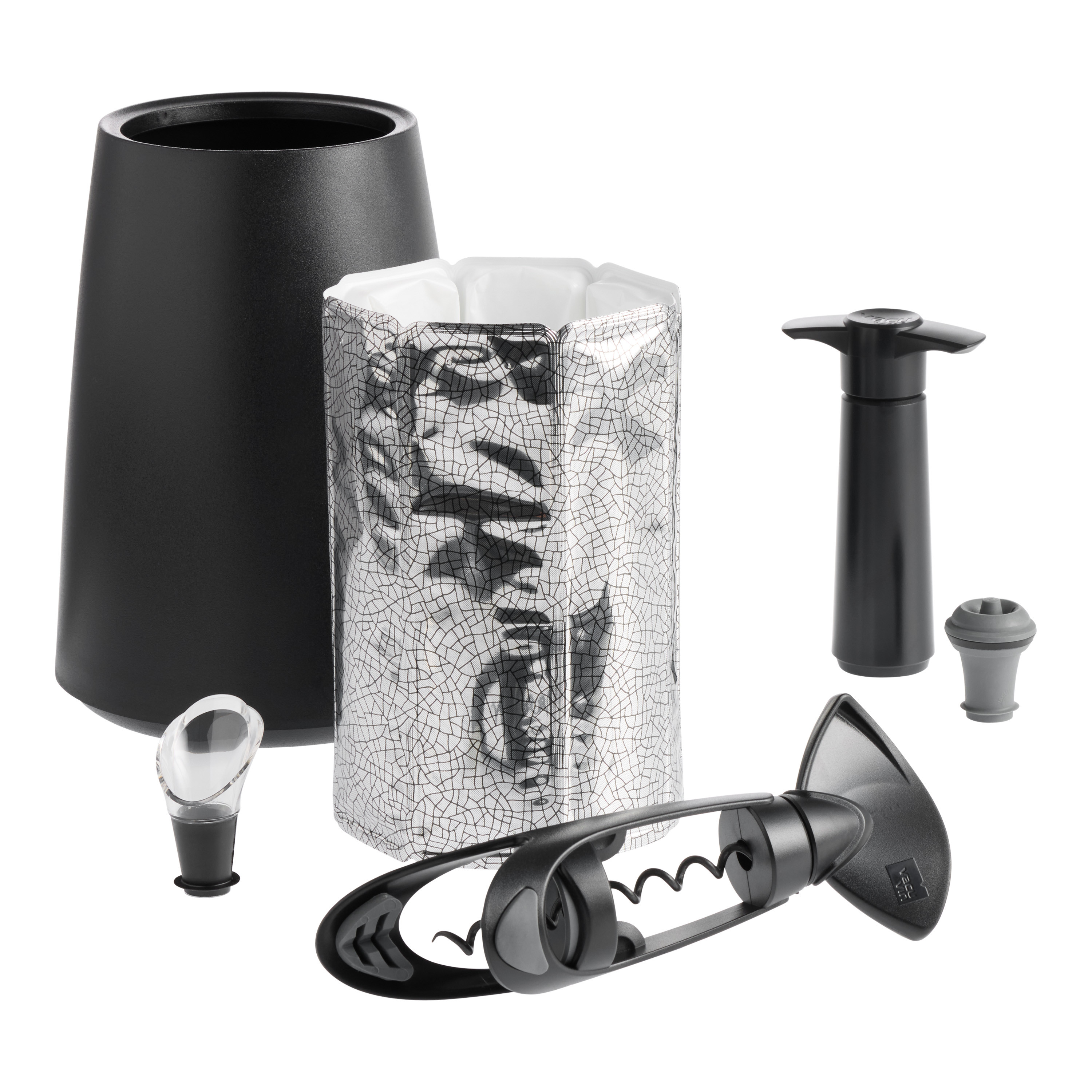 Vacu Vin Stainless Steel Elegant 5 Piece Wine Tool Set | World Market