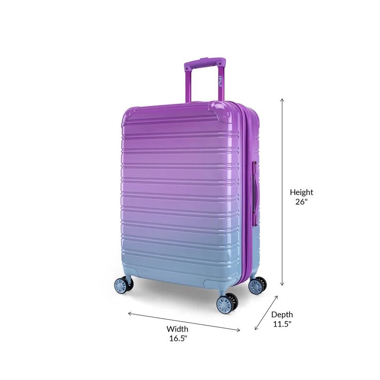 iFLY Hardside Luggage Fibertech 3 Piece Set, 20" Carry-On Luggage, 24" Checked Luggage and 28" Ch... | Walmart (US)