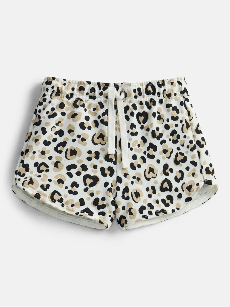 Wonder Nation Toddler Girls Dolphin Hem Printed Shorts, Sizes 18M-5T | Walmart (US)