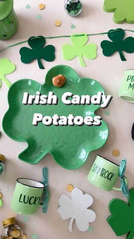 RISH CANDY POTATOES . . . 

Have you ever heard of them? Had them before? 

Contrary to the name, there are no potatoes involved in making them!  

They are a bite sized sweet treat rolled in cinnamon & sugar.  

These are a Saint Patrick’s Day family tradition of mine and I’m sharing them with you today: 

Recipe makes about 70 bite sized balls; you can halve the recipe if you want a smaller amount. 

Ingredients:
• 2lbs powdered sugar 
• 1 (8oz) block of cream cheese 
• 4 tablespoons of butter softened 
• pinch of salt 
• shredded coconut to taste 
• cinnamon & sugar 

Directions:
• cream the butter and cream cheese together in a mixer or with a hand mixer. 
• mix in salt and shredded coconut to taste 
• mix in powdered sugar 
• Knead mixture for a few minutes to make sure everything is incorporated. 
• pinch off bite sized pieces and roll into a ball 
• roll candy balls in a bowl with a mixture of cinnamon & sugar mixed together. 
• chill for several hours before serving. 
• enjoy! 



Irish candy potatoes, st. Patrick’s day, easy dessert, dessert idea , amazon home , amazon finds 

#LTKhome #LTKunder50 #LTKSeasonal