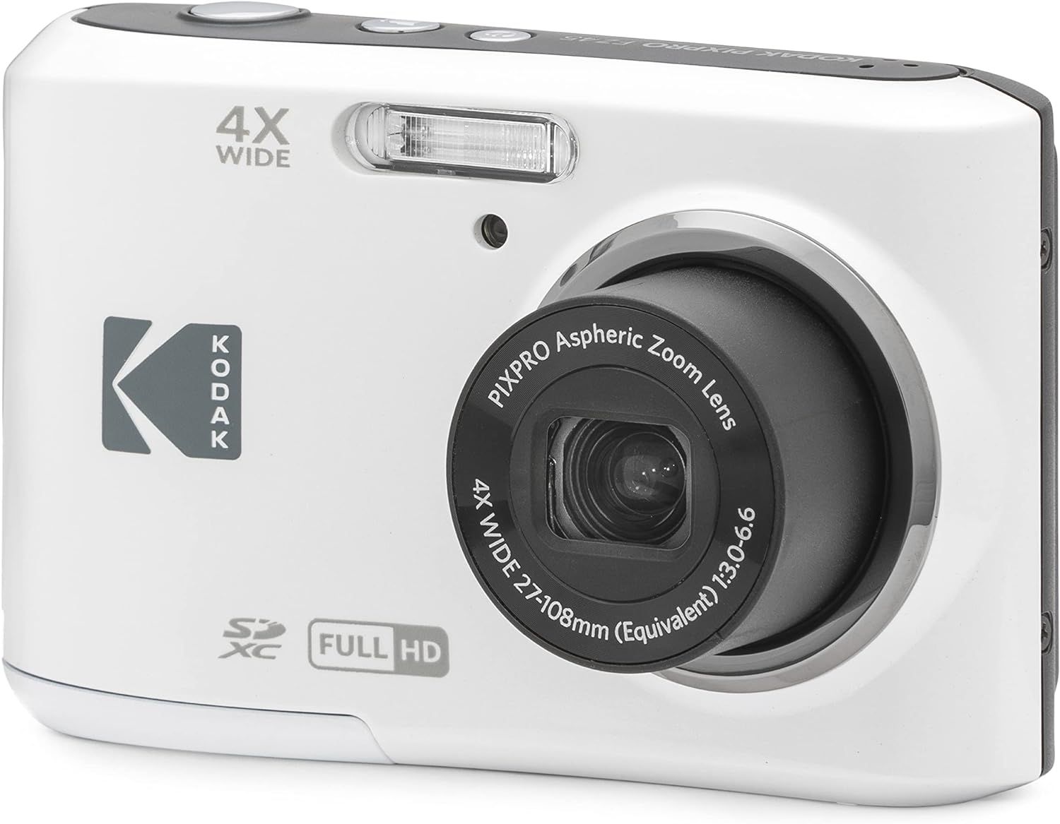 KODAK PIXPRO FZ45-WH 16MP Digital Camera 4X Optical Zoom 27mm Wide Angle 1080P Full HD Video 2.7"... | Amazon (US)