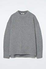 CHUNKY PURE CASHMERE CREW-NECK JUMPER | COS UK