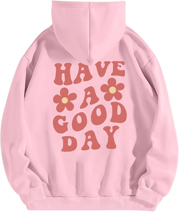 KIEKIECOO Graphic Hoodies With Designs for Teen Girls Aesthetic Cute Oversized Fall Sweatshirts L... | Amazon (US)