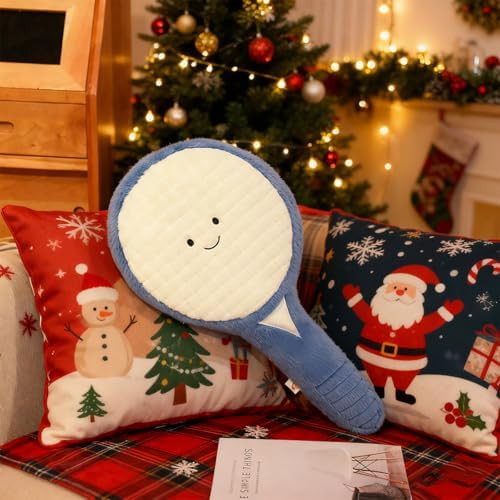 Cute Tennis Racket Plush Pillow Soft Tennis Stuffed Animal Cute Sports Decor, Unique Tennis Gifts... | Amazon (US)