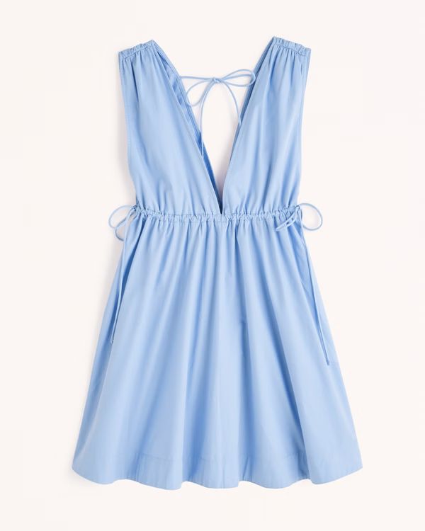 Women's Babydoll Poplin Mini Dress | Women's New Arrivals | Abercrombie.com | Abercrombie & Fitch (US)